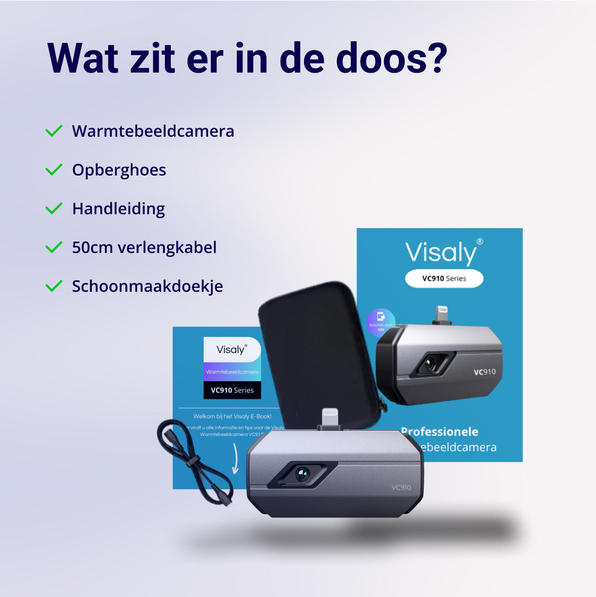 Warmtebeeldcamera VC910 Geschikt voor iPhone