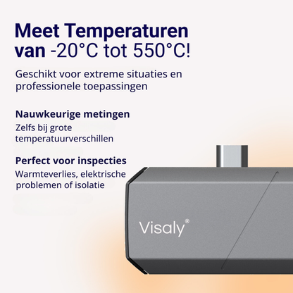 Warmtebeeldcamera VC910A Pro Geschikt voor Android en Windows