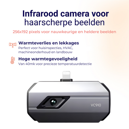 Warmtebeeldcamera VC910 Geschikt voor iPhone