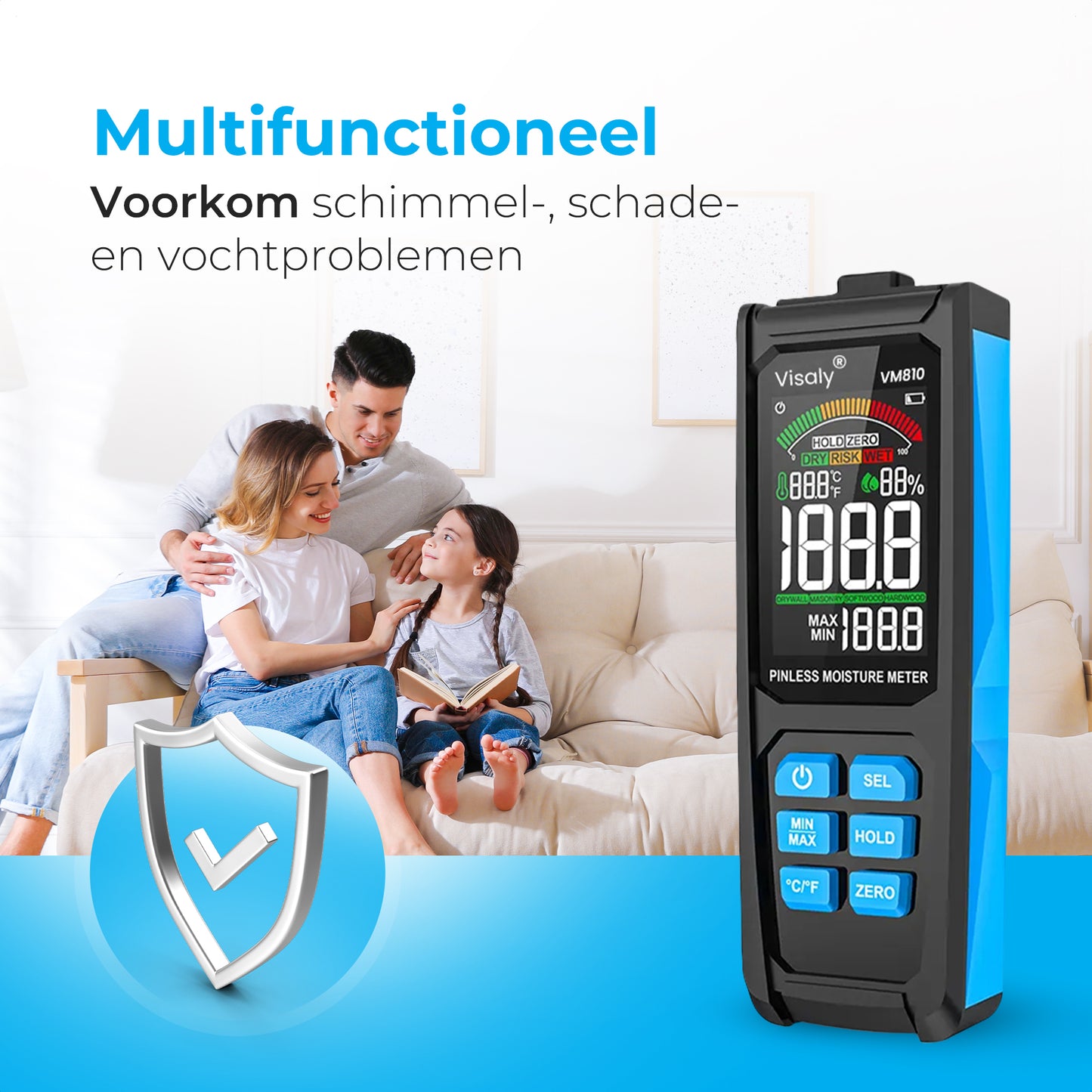 Pinless Vochtmeter VM810