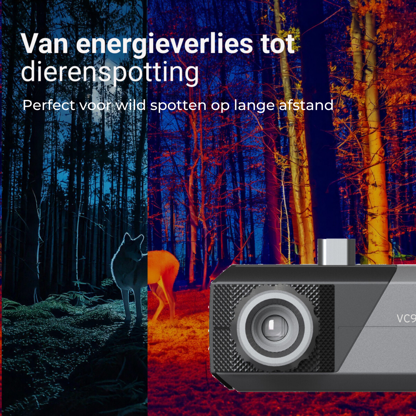 Warmtebeeldcamera VC910A Pro Geschikt voor Android en Windows