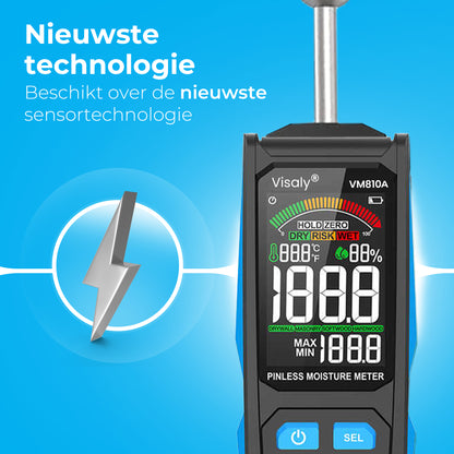 Pinless Vochtmeter VM810A Pro