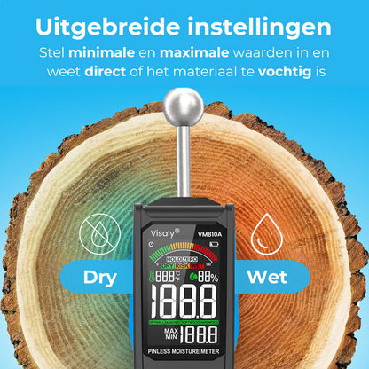 Pinless Vochtmeter VM810A Pro
