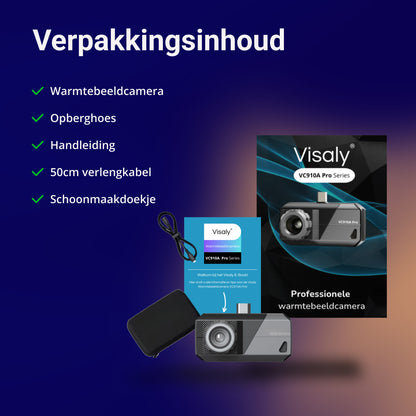 Warmtebeeldcamera VC910A Pro Geschikt voor Android en Windows